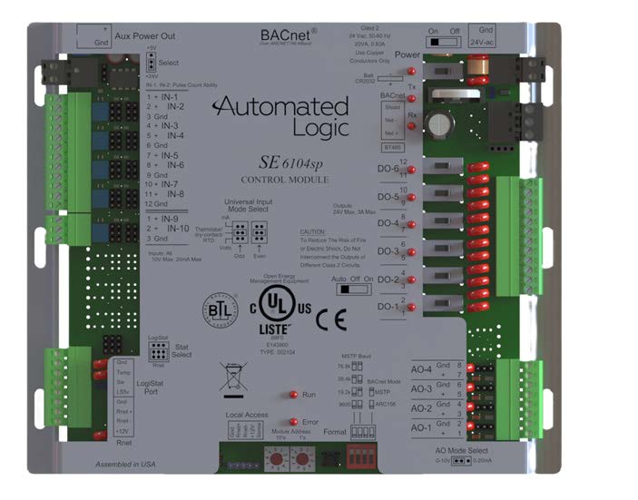 SE6104A / SE6104SP Single Equipment Controllers