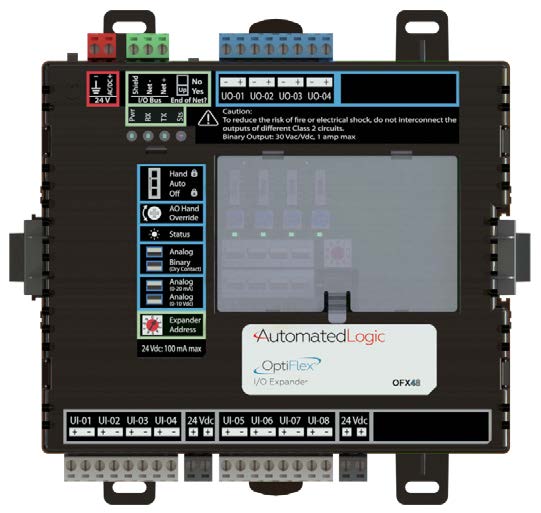 OptiFlex I/O Expanders for OptiFlex BACnet Building Controllers